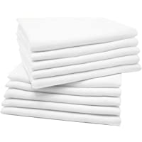 Los mejores  - Zollner 10 muselinas para bebé- algodón 100%- 80x80 cm- blancas